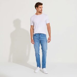 Calça Jeans Slim Masculina - Azul Jeans Claro