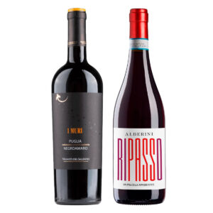 Kit 2 Vinhos Tintos Italianos I Muri Negroamaro/ Montresor Valpolicella Ripasso Alberini