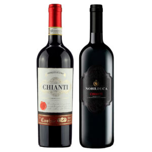 Kit 2 Vinhos Tintos Italianos Le Casine Chianti/ Nobilduca Chianti DOCG