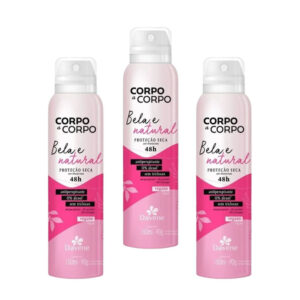Kit 3 un - Aerossol Corpo a Corpo Natural 150ml