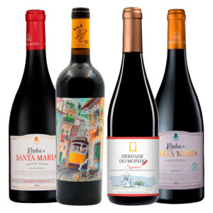 Kit 4 Vinhos Portugueses Porta 6, Herdade do Moinho Signature, Santa Maria Reserva e Reserva Especial