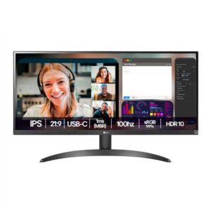 Monitor LG UltraWide™ 29WQ500B-B Tela IPS de 29", 21:9, Full HD, 1ms (MBR), 100Hz, sRGB 99%, HDR10