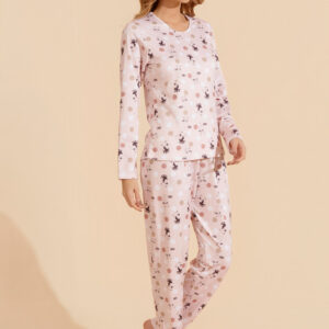 Pijama Longo de Comfort Flanelado Recco