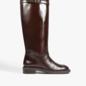 Bota Modern Couro Marrom Escuro