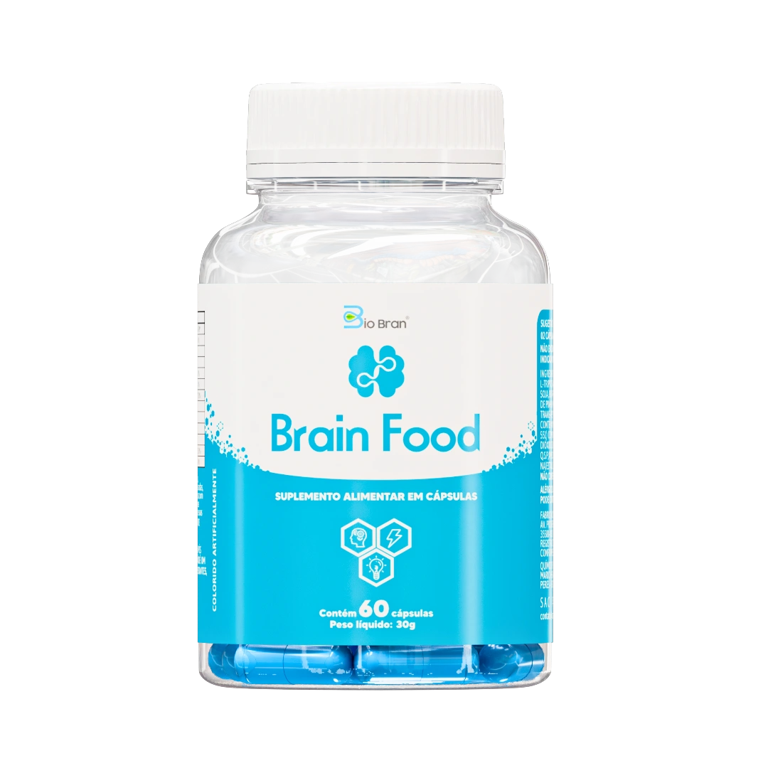 Brain Food® Estimulante Cerebral Nootrópico (11 Ativos) - Bio Bran® | Comprar Suplementos,Termogênicos, Creatina, Ômega-3, Vitaminas e Mais 1 Brain Food® Estimulante Cerebral Nootrópico (11 Ativos) - Bio Bran® | Comprar Suplementos,Termogênicos, Creatina, Ômega-3, Vitaminas e Mais