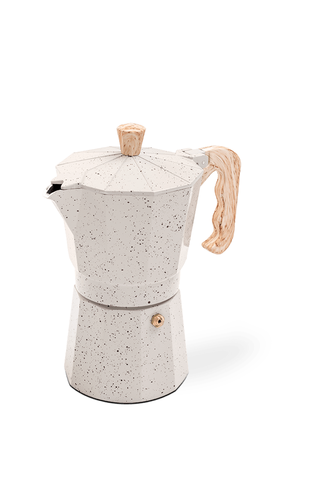 Cafeteira Italiana Brinox Verona 6 Xícaras em Alumínio Vanilla 1 Cafeteira Italiana Brinox Verona 6 Xícaras em Alumínio Vanilla