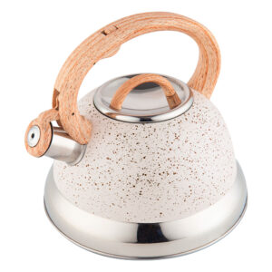 Chaleira de Inox com Indução e Apito Brinox Roma 2,7 Litros Vanilla