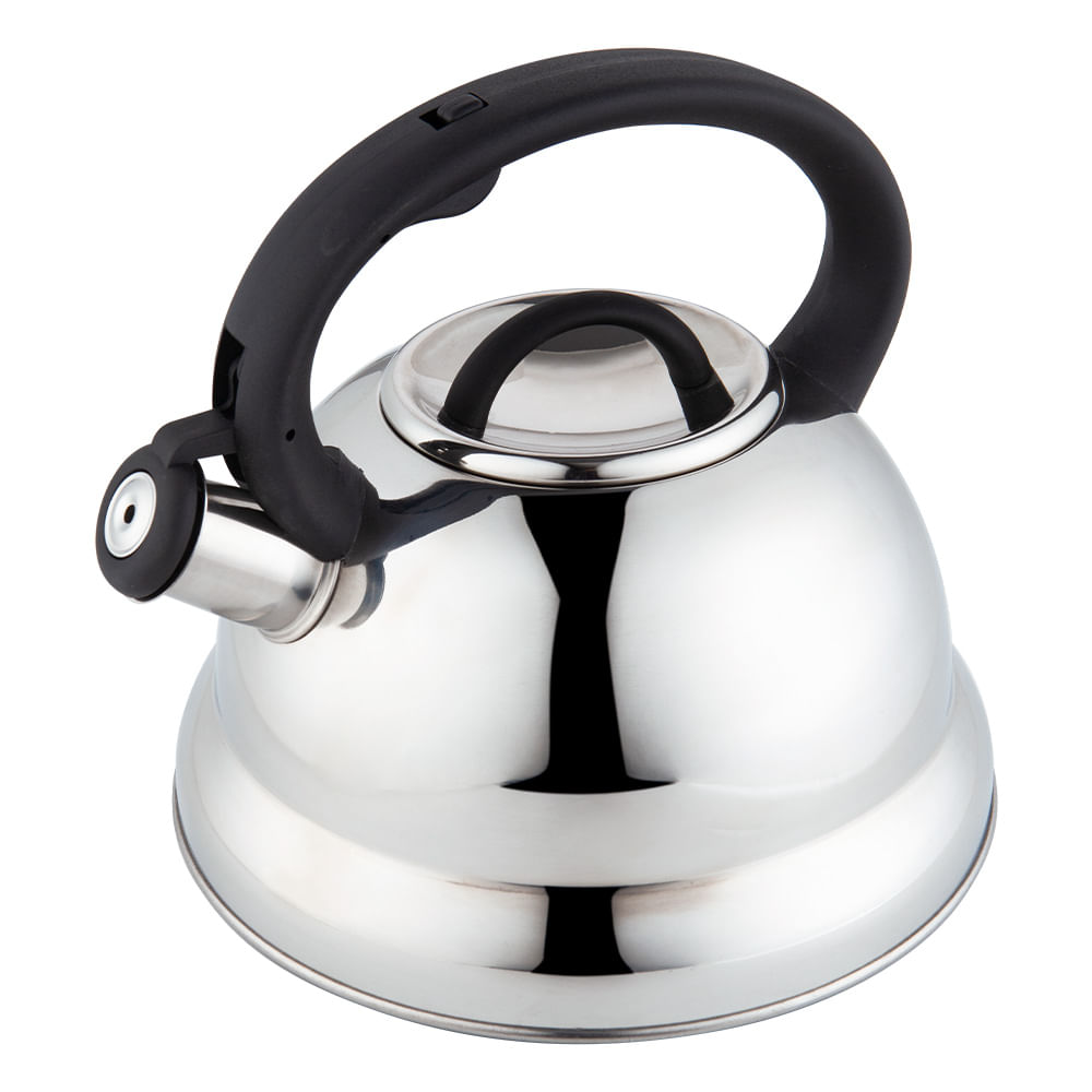 Chaleira de Inox com Indução e Apito Brinox Roma 2,7 Litros 1 Chaleira de Inox com Indução e Apito Brinox Roma 2,7 Litros