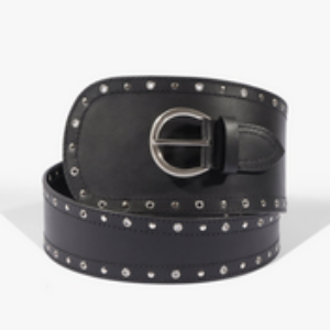 Cinto Scarlet Couro Preto