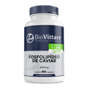 Fosfolipídeos de Caviar 200mg 60 Cápsulas Com Selo de Autenticidade