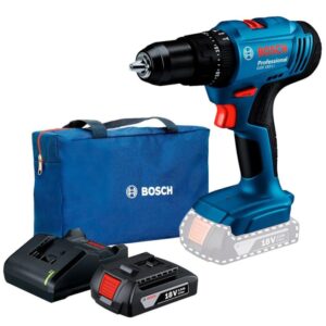 Furadeira e Parafusadeira Bosh Impacto com Bateria e Maleta 18V GSB