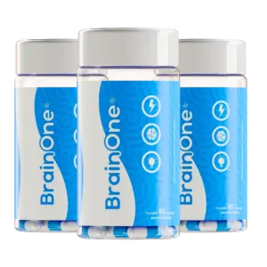 Kit 3 Potes - Brain One® Foco, Concentração e Memória - Bio Bran® | Comprar Suplementos,Termogênicos, Creatina, Ômega-3, Vitaminas e Mais