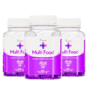 Kit 3 Potes - Multi Food® Multivitamínico e Mineral Completo (A-Z) - Bio Bran® | Comprar Suplementos,Termogênicos, Creatina, Ômega-3, Vitaminas e Mais