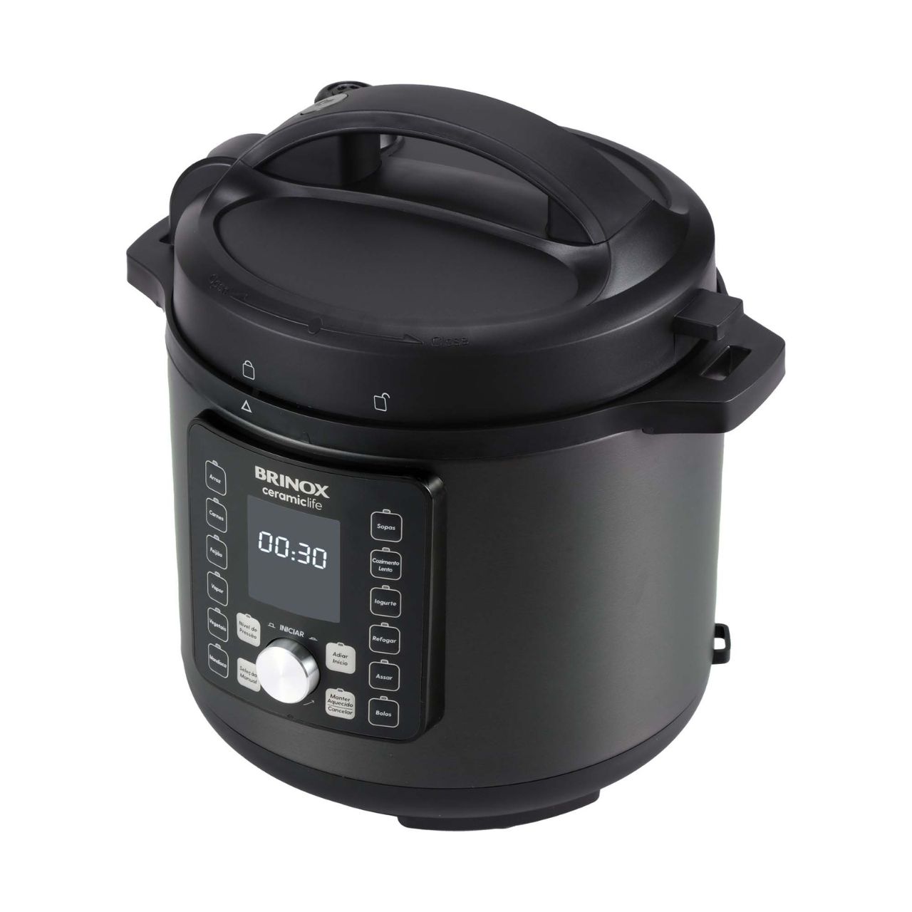 Panela de Pressão Elétrica Brinox Ceramic Life 6 Litros 127V 4 Panela de Pressão Elétrica Brinox Ceramic Life 6 Litros 127V