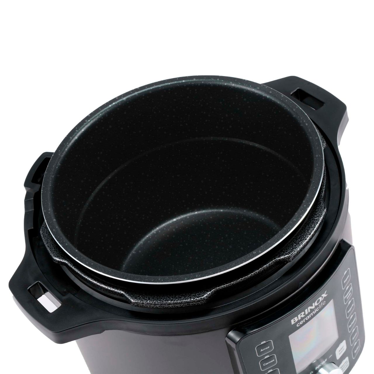 Panela de Pressão Elétrica Brinox Ceramic Life 6 Litros 127V 5 Panela de Pressão Elétrica Brinox Ceramic Life 6 Litros 127V