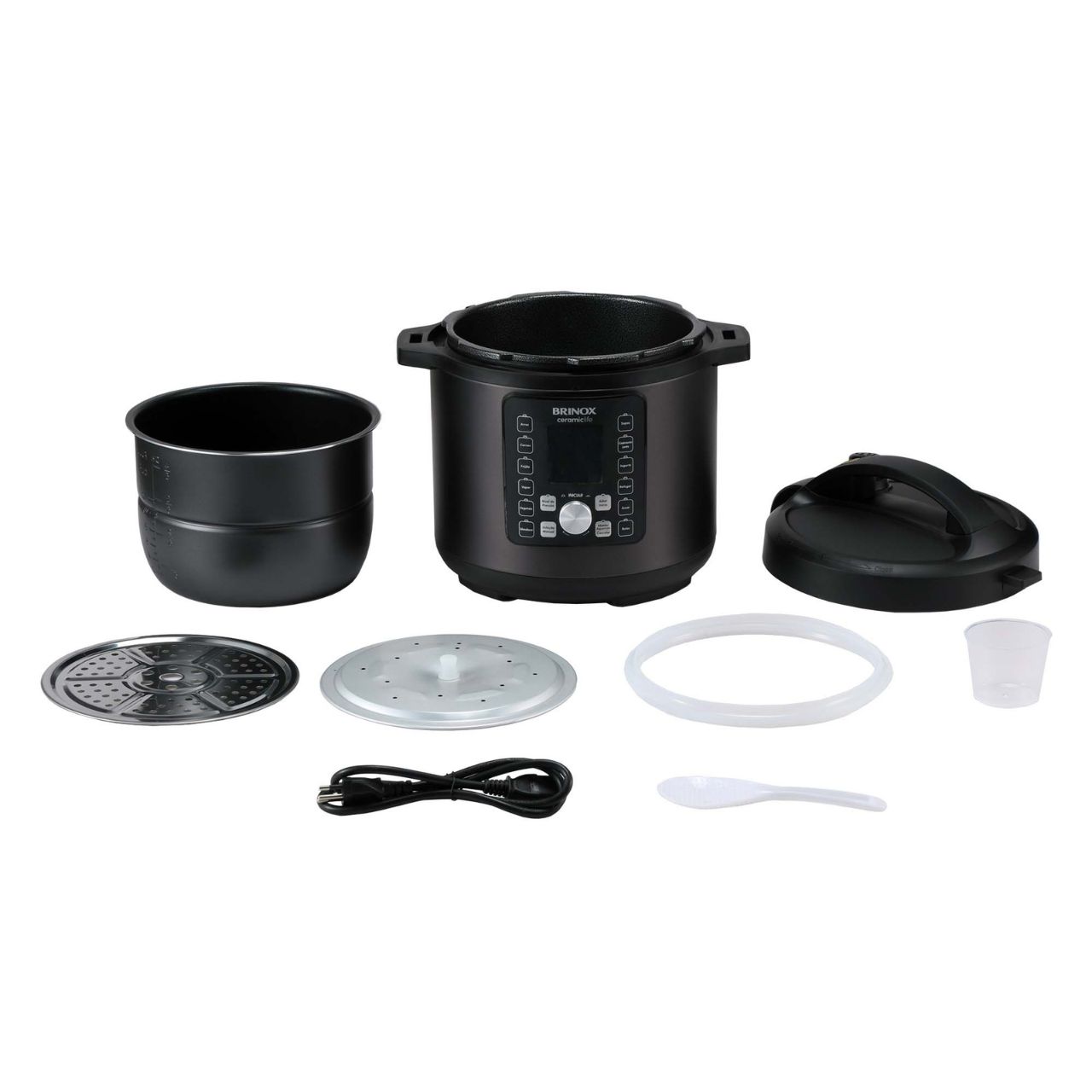 Panela de Pressão Elétrica Brinox Ceramic Life 6 Litros 127V 8 Panela de Pressão Elétrica Brinox Ceramic Life 6 Litros 127V