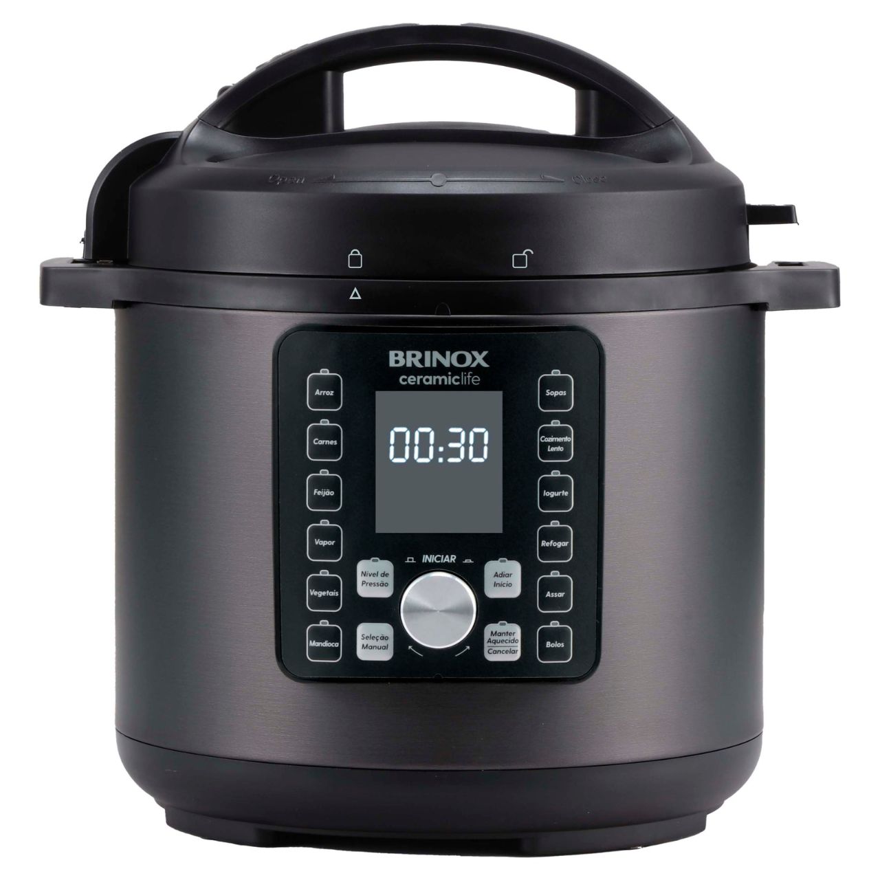 Panela de Pressão Elétrica Brinox Ceramic Life 6 Litros 220V 1 Panela de Pressão Elétrica Brinox Ceramic Life 6 Litros 220V