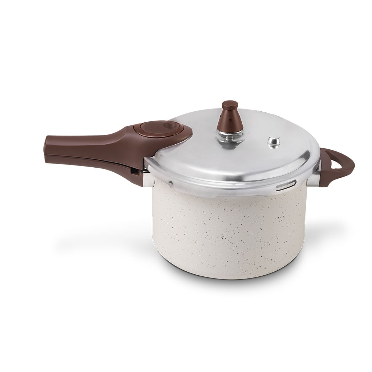 Panela de Pressão Indução Brinox Antiaderente Ceramic Life Pressure 4,2L Vanilla 1 Panela de Pressão Indução Brinox Antiaderente Ceramic Life Pressure 4,2L Vanilla