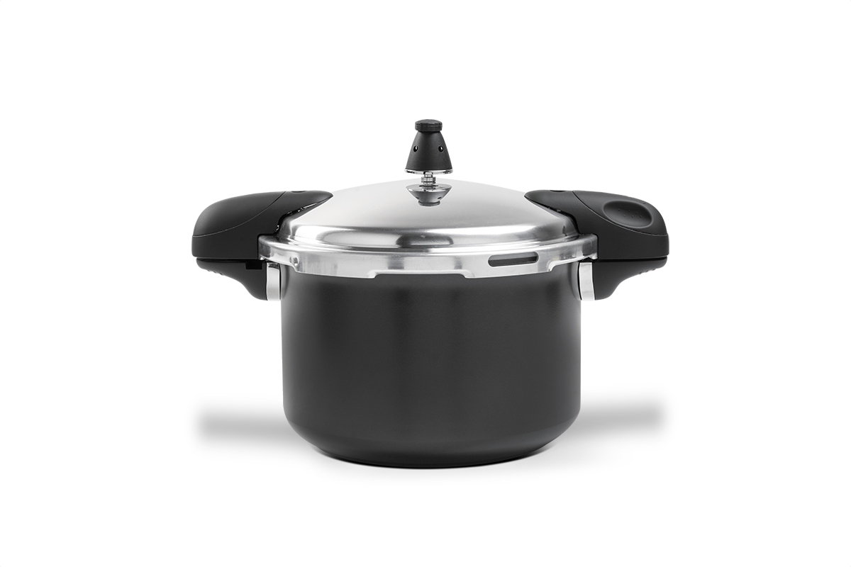 Panela de Pressão Indução Brinox Pressure Antiaderente Ceramic Life 5,4 Litros Preto 1 Panela de Pressão Indução Brinox Pressure Antiaderente Ceramic Life 5,4 Litros Preto