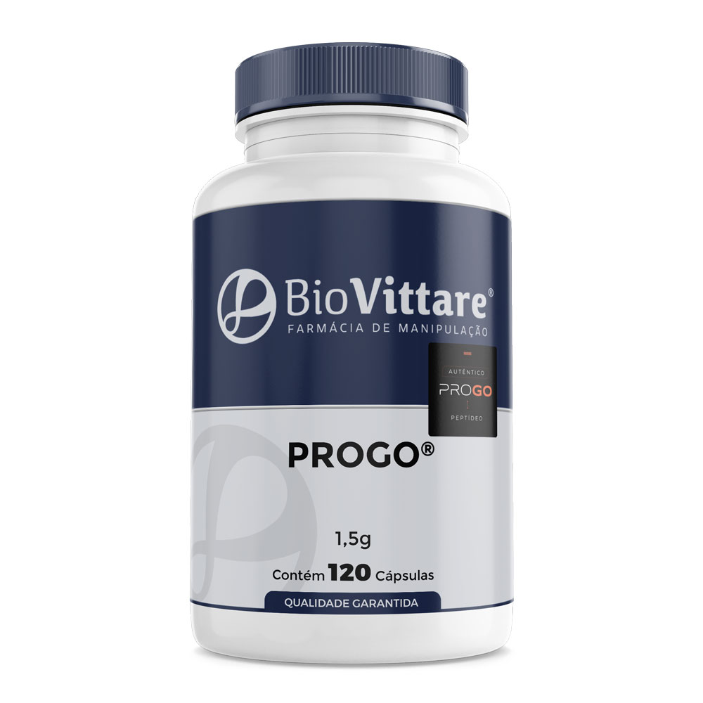 ProGO® – Peptídeo Análogo GLP-1, GIP e GLP-2 | 1,5g | 120 Cápsulas - Com Selo de Autenticidade 1 ProGO® – Peptídeo Análogo GLP-1, GIP e GLP-2 | 1,5g | 120 Cápsulas - Com Selo de Autenticidade