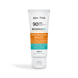 Protetor Solar Facial 12HS Bloqueador de Manchas Claras e Escuras FPS 90 - Biosole E+ Ultra Vitamin FPS 90 40ml