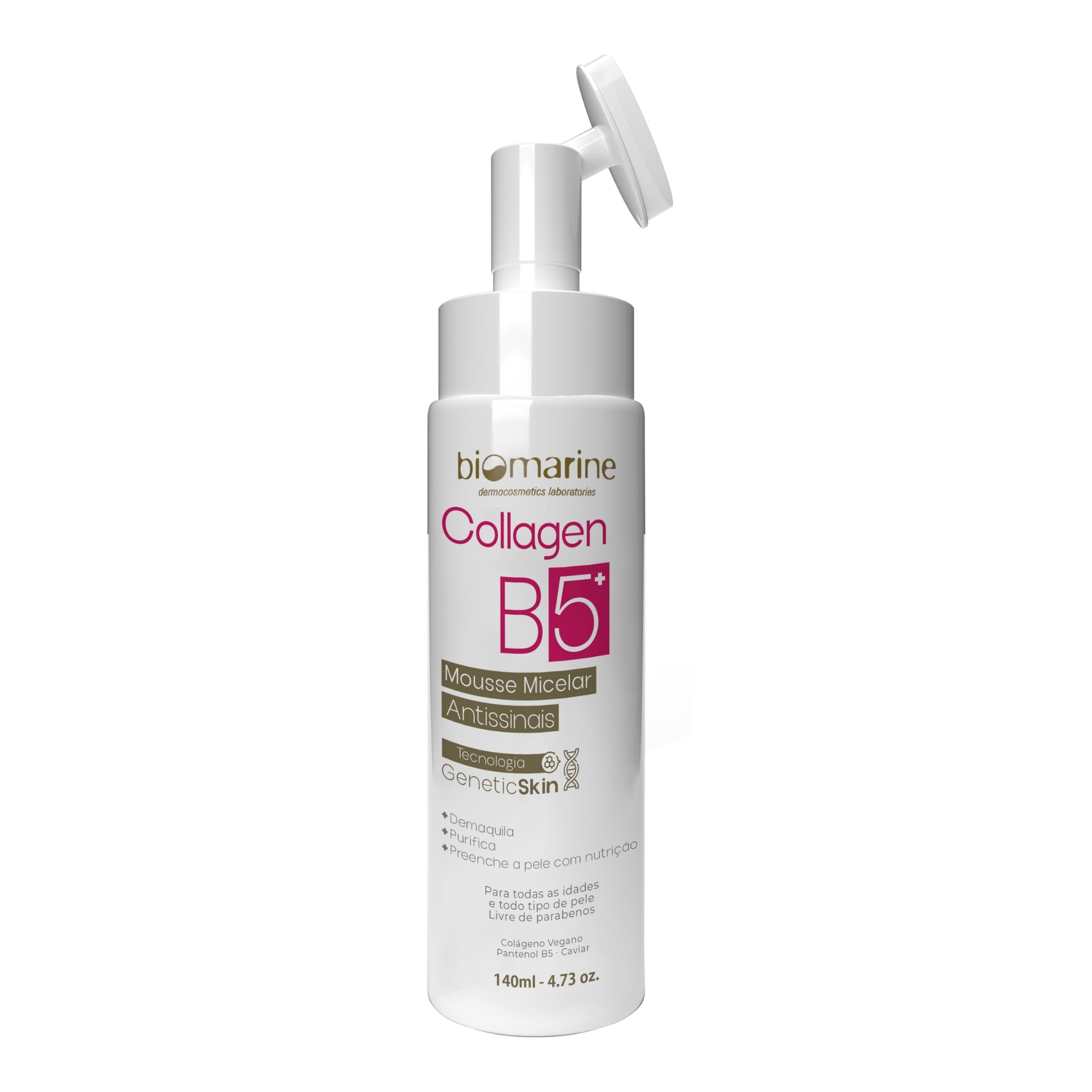 Sabonete Mousse Micelar Antissinais Collagen B5 140ml 1 Sabonete Mousse Micelar Antissinais Collagen B5 140ml