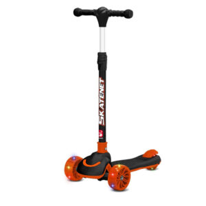 Skatenet Patinete Dobravel Laranja com LED - Bandeirantes
