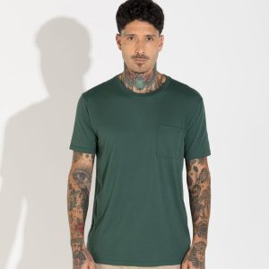 Camiseta Pima Bolso Masculina