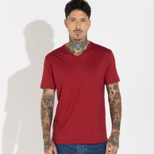 Camiseta Pima Gola V Masculina