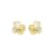 Brinco Flor Camille Pérola Folheado a Ouro 18k