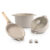 Jogo de Panelas Empilhável Brinox Loft 7 Peças Antiaderente Ceramic Life, Cabo Removível e Fundo de Indução – Areia