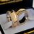 Par Alianças de Moedas Antigas 8mm Mod. Bulgari com Gravação Lateral e Pedras