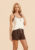 Shortdoll de Alça com Shorts Curto de Viscose Stretch